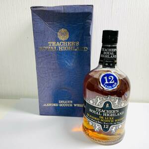 C-02223SI 【未開栓】 THACHERS ティーチャーズ ROYAL HIGHLAND 12年 スコッチウイスキー ロイヤルハイランド 750ml 43% 古酒 箱破損あり