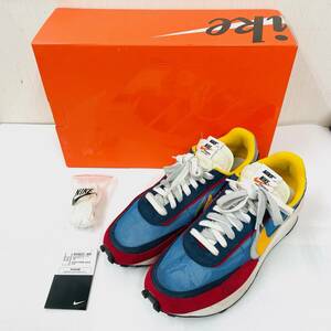 C-67708I 【希少】 NIKE × SACAI ナイキ サカイ LDWAFFLE BV0073-400 エルディーワッフル バーシティーブルー メンズ 28.0cm スニーカー