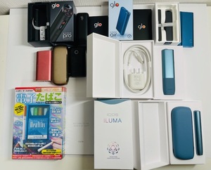 C-0002M　【1円スタート】 ジャンク扱い アイコス　iQOS　GLO AIR　GLO HYPER　8点　おまとめ　電子タバコ　アイコス　ILMA　登録不明