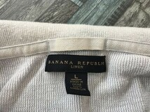 BANANA REPUBLIC バナナリパブリック メンズ オープンカラー 麻 ニット半袖ポロシャツ L うすい青_画像2