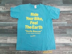 Printstar メンズ EARTH RIDE 半袖Tシャツ M 青