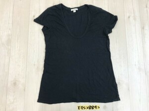 STANDARD JAMES PERSE レディース Uネック USA 半袖Tシャツ 2 紺