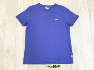 FILA フィラ メンズ ロゴ刺繍 半袖Tシャツ L 紫
