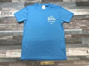 MIZUNO Mizuno men's 44th Samurai marathon short sleeves T-shirt S blue 