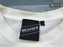 BEAMS T ビームス メンズ COFFEE イラストプリント 半袖Tシャツ S 白赤紺_画像2