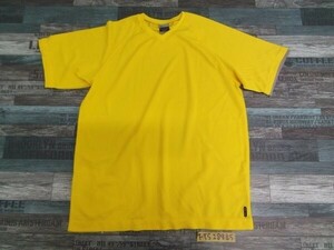 NIKE ナイキ DRI-FIT メンズ Vネック ドライ 半袖Tシャツ L 黄色