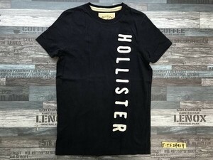 HOLLISTER Мужская хлопковая футболка с коротким рукавом S Темно-синий