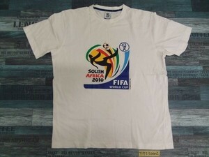 FIFA WORLD CUP 2010 南アフリカ メンズ 半袖Tシャツ M 白