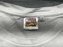 GU ジーユー × MARVEL COMICS マーベル メンズ キャプテン・アメリカバックプリント 半袖Tシャツ S 白_画像2