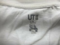 UT UNIQLO ユニクロ × スーパーマリオ レディース ボーダー プリント 半袖Tシャツ 大きいサイズ XL 白黒_画像2