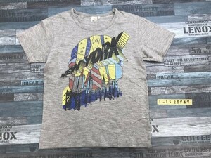 ST-SADHU メンズ NEW YORK プリント&胸ポケット付き 半袖Tシャツ L 杢グレー