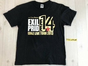 EXILE TRIBE TOUR 2013 エグザイル メンズ レディース プリント 半袖Tシャツ M 黒