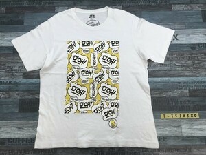 UT UNIQLO ユニクロ KAWS × THE SIMPSONS ザ・シンプソンズ メンズ ホーマープリント 半袖Tシャツ 大きいサイズ XL 白