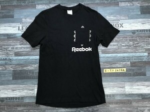 Reebok リーボック メンズ 胸ポケット付き 半袖Tシャツ L 黒