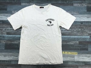 CANTERBURY OF NEWZEALAND カンタベリー メンズ 両面プリント 半袖Tシャツ M 白