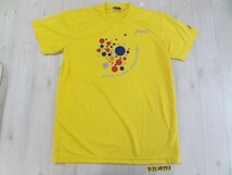 ASICS アシックス メンズ 44th 青梅マラソン 半袖Tシャツ L 黄色_画像1