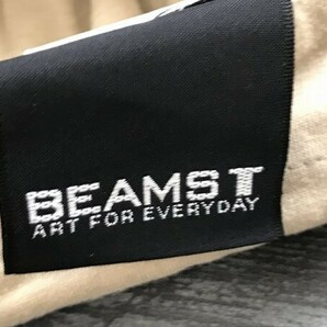 BEAMS T ビームス メンズ 刺繍 薄手 半袖ポロシャツ ベージュの画像2