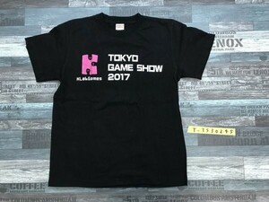 東京ゲームショー2017 メンズ K Lab Games プリント 半袖Tシャツ S 黒