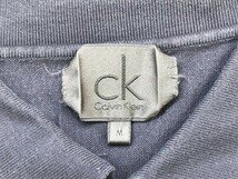 Calvin Klein カルバンクライン メンズ 無地 半袖ポロシャツ M 青みグレー_画像2