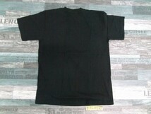 メンズ バーコードプリント Printstarボディ 半袖Tシャツ M 黒_画像3