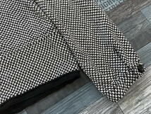 レディース スナップボタン 日本製 ノーカラージャケット・スカート 上下セットアップ M(9-11) 黒白_画像3