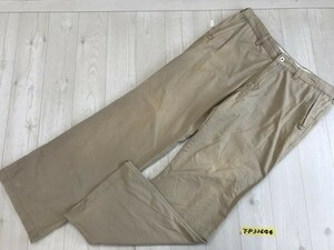 23区 HOMME メンズ 綿95・ダウXLA5% ストレートパンツ 52 ベージュ