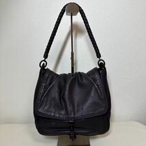 BOTTEGA VENETA ボッテガ ヴェネタ　イントレチャート レザー ハンドバッグ　ショルダーバッグ　イントレハンドル　フラップ_画像1