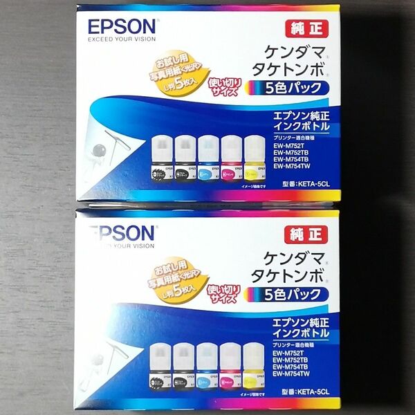 EPSON KETA-5CL ケンダマ タケトンボ 純正インク 2箱セット エプソン 