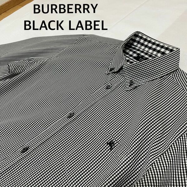 BURBERRY BLACKLABEL バーバリー　ブラックレーベル　七分袖シャツ