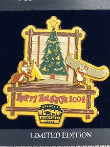 ● 海外レアピン　Disney pin ピントレーディング　アラウンド・ザ・ワールド　ハッピーホリデー　2004　　LE1000