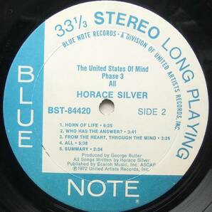 ◆ HORACE SILVER / The United States of Mind / Phase 3 ◆ Blue Note BST-84420 ◆の画像6