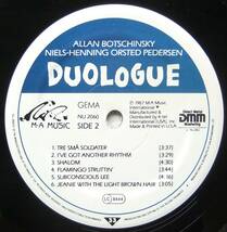 ◆ ALLAN BOTSCHINSKY - NIELS HENNING OSTED PEDERSEN / Duologue ◆ MA Music NU 2060 ◆ V_画像4