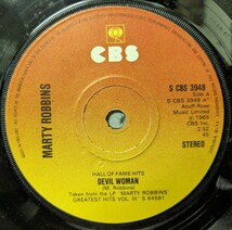  ☆MARTY ROBBINS/DEVIL WOMAN1965'UK CBS7INCH_画像3