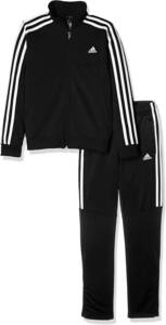 [KCM]Z-adi-23-2s-120* exhibition goods *[adidas/ Adidas ] Junior jersey top and bottom set FTN30-DV1738 black / white size 120