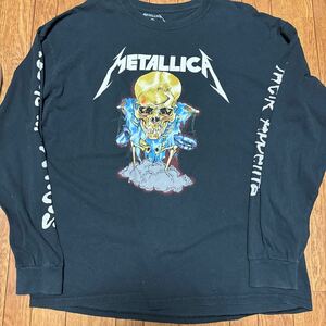 Metallica メタリカ　バンドTシャツ ロンT 袖プリ