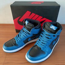 【美品】NIKE Air Jordan1 Retro High OG『Dark Marina Blue』555088-404 / ナイキ エアジョーダン1 レトロ ダークマリーナブルー / 27.5cm_画像1