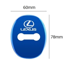 レクサス ドアロック ストライカー カバー 4個セット 銀 LS GS IS LX RX NX UX CT ES_画像2