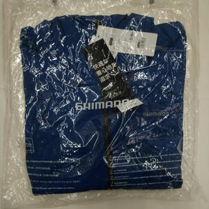 新品 シマノ SHIMANO RA-04JU デュラスト 3シーズン レインジャケット ブルー サイズL 定価20000円 レインスーツ 