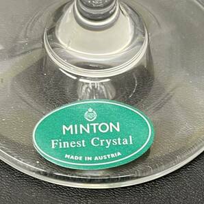 MINTON ミントン ワイングラス ペア 2客セット ミレニアム 2000 花柄 花モチーフ 箱付き 未使用保管品★18215管理番号の画像6