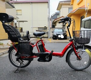 電動アシスト自転車　YAMAHA　ヤマハ　PAS Kiss mini　１人乗せタイプ　20インチ 赤　程度良品！