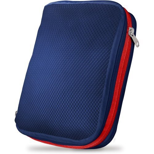 ☆人気商品 ICHIFUJI 旅行用圧縮袋 トラベルポーチ 圧縮バ で衣類スペース約50%節約 SSサイズ ネイビー&レッド 36
