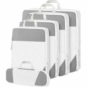 ☆ Популярный продукт Hjinshio Travel Compression Bag Сумка для путешествий удобно путешествие легкие сжатия легкие товары круглый тип мытья серая 77
