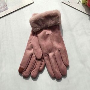 手ぶくろ 手袋 レディース手ぶくろ てぶくろ 冬 防寒 防風 保温 通勤 通学 ピンク