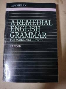 洋書　a remedial english grammar　外国人留学生のための補習英文法