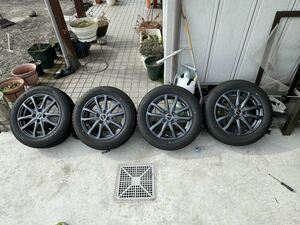 ホイール　pcd4×100 4穴　15インチ　タイヤ　175/65r15 84q スタッドレス