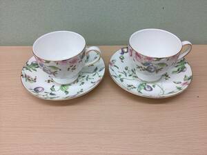 【＃7746】ウェッジウッド スウィートプラム カップ＆ソーサー ペアセット　Wedgwood ※専用箱なし