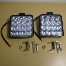 LED ワークライト 作業灯 2個セット 白色光 トラック 荷台灯 重機ライト 視界確保 野外キャンピング 自動車_画像7