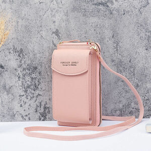  smartphone shoulder bag 5. purse with function pink (.. pack )