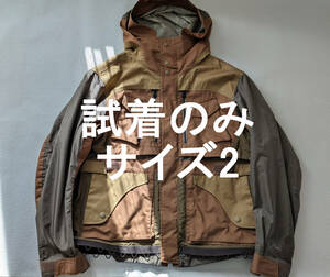 美品 2 White Mountaineering GORE-TEX INFINIUM DOUBLE LAYER MOUNTAIN PARKA WM2073204 20AW ホワイトマウンテニアリング