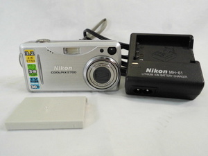 ☆格安売切☆ニコン Nikon COOLPIX 3700 E3700 デジタルカメラ デジカメ コンパクトデジタルカメラ バッテリー 充電器 簡易動作確認済